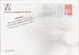 D1247 - Entier / Stationery / PSE - PAP Réponse Luquet - Election Chambre Des Métiers 1999 - PAP : Antwoord /Luquet