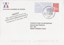 D1254 - Entier / Stationery / PSE - PAP Réponse Luquet - Election Chambre Des Métiers 1999, Utilisé En 2019 - PAP : Antwoord /Luquet