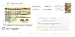 D1108 - Entier / Stationery / PSE - PAP Canal Du Midi - Plans Du Canal - Agrément 809 Lot 42K/07F140 - Prêts-à-poster:  Autres (1995-...)