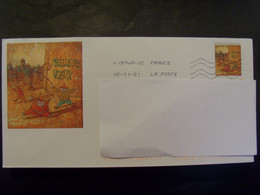 18706- PAP Meilleurs Vœux  (enveloppe + Carte), Oblitéré - Prêts-à-poster:  Autres (1995-...)
