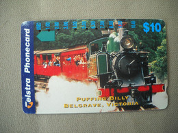 6982 Télécarte Collection  TRAIN  PUFFING BILLY BELGRAVE VICTORIA   ( Recto Verso)  Carte Téléphonique - Treni
