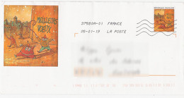 D1243 - Entier / Stationery / PSE - PAP Meilleurs Vœux (agrément 888 Lot 346/001) - Prêts-à-poster:  Autres (1995-...)