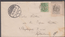 1900. DANMARK.  Very Beautiful Cover With 5 øre And Cut From 3 ØRE BREVKORT Cancelled... () - JF418895 - Covers & Documents
