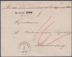 1880. DANMARK. Cover (tears) Used For A Parcel (Jordskogger) To Stiftamtmand Regenbur... () - JF418908 - ...-1851 Voorfilatelie