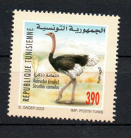 2003- Tunisia - Fauna And Flora In Tunisia : Ostrich - MNH** - Struisvogels