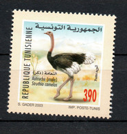 2003 - Tunisie - Faune Et Flore En Tunisie : L'autruche-  MNH** - Struisvogels