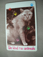 7008 Télécarte Collection CHAT  Be Kind To Animals   ( Recto Verso)  Carte Téléphonique - Gatos