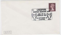 Great Britain 1981 Liverpool European Champion Again,Soccer Postmark - Sonstige & Ohne Zuordnung