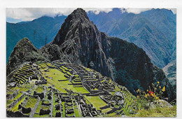 (RECTO / VERSO) PERU - MACHUPICCHU - CIUDADELA DE GRANITO - BEAU TIMBRE ET CACHET - FORMAT CPA - Peru