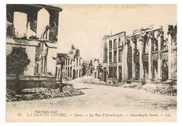 04- 2021 - BELGIQUE - FLANDRE OCCIDENTALE - YPRES - Guerre 14-18 - Ruines - Rue D'Elverdinghe - Ieper