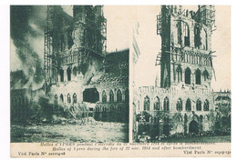 04- 2021 - BELGIQUE - FLANDRE OCCIDENTALE - YPRES - Guerre 14-18 - Ruines - Halles Pendant L'incendie - Ieper