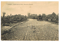 04- 2021 - BELGIQUE - FLANDRE OCCIDENTALE - YPRES - Guerre 14-18 - Ruines - Rte De Menin - Ieper