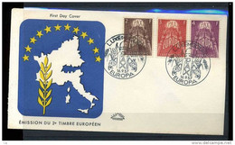 F 035  -  Europa  -  1957  :  Luxembourg  FDC - 1957