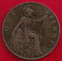 GRANDE-BRETAGNE 1 PENNY - 1912 - 1 Marco