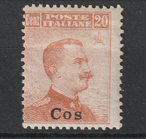 Italian Colonies 1916 Greece Aegean Islands Egeo Coo Cos No 9 No Watermark (senza Filigrana)  MH (B376-58) - Egeo (Coo)