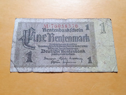 ALLEMAGNE 1 RENTENMARK 1923-1937 - 1 Rentenmark