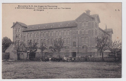 MONASTERE DE N.D. DES ANGES DE TOURCOING A NECHIN  - COTE NORD VUE SUR TERRASSES ET VERGERS - Estaimpuis