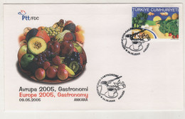 EUROPA 2005,GASTRONOMY , COVER - Covers & Documents