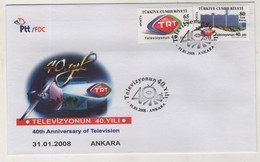 ANNIVERSARY OF TELEVISION , COVER - Storia Postale