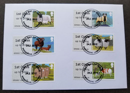 Britain Frama Label Goat 2012 Ram Farm Animal (machine ATM Stamp FDC) *rare - Covers & Documents