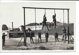 Lausanne, Soldats Aux Engins, Devant Caserne Pontaise. Militaire. Militär. Circulée 1934 - Engi