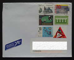 2012 Netherlands To Canada Cover - Briefe U. Dokumente