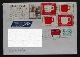 2015 Netherlands To Canada Cover - Briefe U. Dokumente