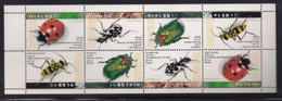 ISRAEL , 1994 , MNH Sheet Stamps, Beetles , SG Nr. 1229-1232 ,  Scannr. 17526 , - Ongebruikt (zonder Tabs)