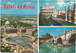 A5775 Saluti Da Roma - Panorama Vedute Multipla / Viaggiata 1967 - Panoramic Views