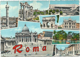 A5776 Saluti Da Roma - Panorama Vedute Multipla / Viaggiata 1964 - Panoramic Views