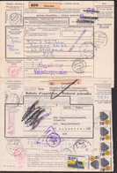 Postovni Pruvodka Varnsdorf Velky Krtis 2 Auslands-Paketkarten Nach Der DDR, Verzollungspostamt Decin, Rostock - Brieven En Documenten