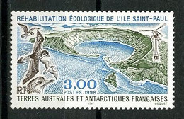 TAAF 1998  N° 231 ** Neuf MNH Superbe  Faune Oiseaux Birds Ile Saint-Paul Hélicoptère Ecologie Animaux - Unused Stamps
