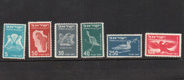 ISRAEL - 1950 - AIRS SET OF 6 MINT NEVER HINGED - Unused Stamps (without Tabs)