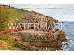 SWANAGE TILLY WHIM CAVES OLD COLOUR ART POSTCARD A.R. QUINTON NO. 2302 - Quinton, AR