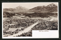 AK Fritz Gratl: Innsbruck, Teilansicht - Fotografie