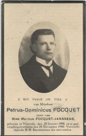 DP. PETRUS FOCQUET Zoon Van FOCQUET - JANSSENS  ° VLIERZELE 1898- + 1940 - Religion & Esotericism