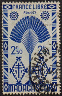 Madagascar Obl. N° 274 - De La Série De Londres Le 2f50 Outremer - Oblitérés