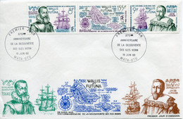 WALLIS ET FUTUNA -FDC 19 Juin 1986 Decouverte Des Iles HORN N° 346 A - Andere & Zonder Classificatie