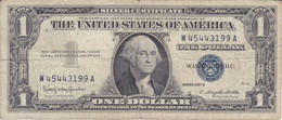 BILLETE DE ESTADOS UNIDOS DE 1 DOLLAR DEL AÑO 1957 A LETRA W-A WASHINGTON  (BANK NOTE) - Bilglietti Della Riserva Federale (1928-...)