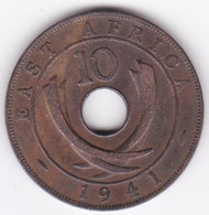 East Africa 10 Cents 1941   George VI, En Bronze , KM# 26.1 - British Colony