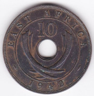 East Africa 10 Cents 1942  George VI, En Bronze , KM# 26 - British Colony