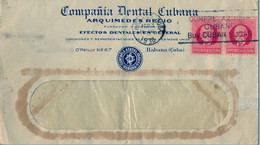 1930 CUBA , SOBRE CIRCULADO , COMPAÑIA DENTAL CUBANA - Covers & Documents