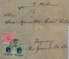 1894 BRASIL , FRONTAL CERTIFICADO , SAO PAULO - TAQUARI - Briefe U. Dokumente