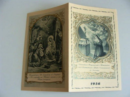 1956  Nativita  Calendarietto Tascabile  Religioso Per I Benefattori Saronno    CALENDRIER - Petit Format : 1961-70