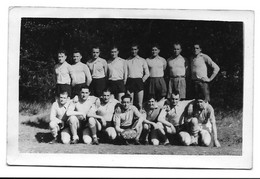 Carte Photo - EQUIPE DE RUGBY LAGER BIRAU - Haute Silésie - 1944 - Rugby