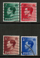 GREAT BRITAIN  Scott # 230-3 VF USED (STAMP SCAN #770) - Gebruikt