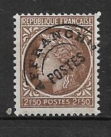 FRANCE - PREOBLITERE   Nº93. COTE 1.60€   NEUF  2 SCANS - Other & Unclassified