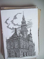 Nederland Holland Pays Bas Bolsward Met Een Tekening - Bolsward