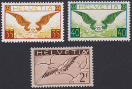 SUISSE, 1929-1937,  (Yvert 13-14a-15) - Nuovi