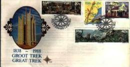 REPUBLIC OF SOUTH AFRICA, 1988, Great Trek,  First Day Cover 5.2 - Lettres & Documents